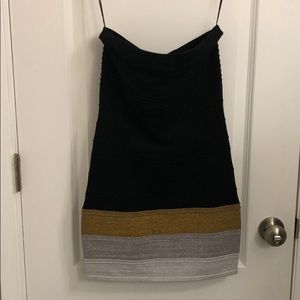 Strapless minidress